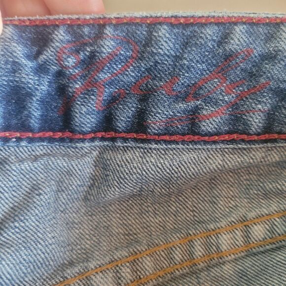 Ariat Ruby Boot Cut Jeans Women's 28 Long Blue Denim Western Cowgirl Workwear - Picture 10 of 14